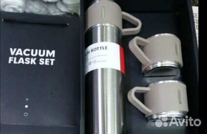 Набор подарочный Термос для кофе и чая + 3 кружки