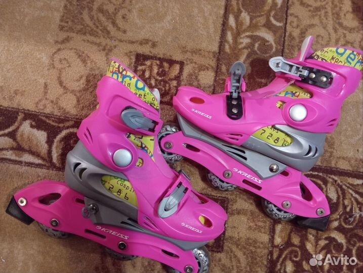 Роликовые коньки детские раздвижные