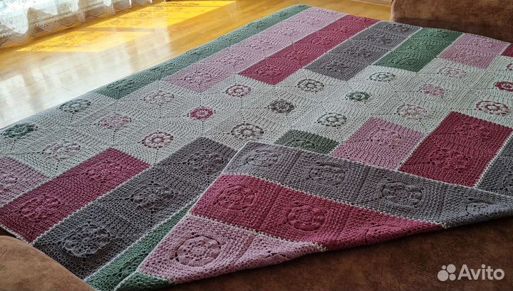 Плед вязаный