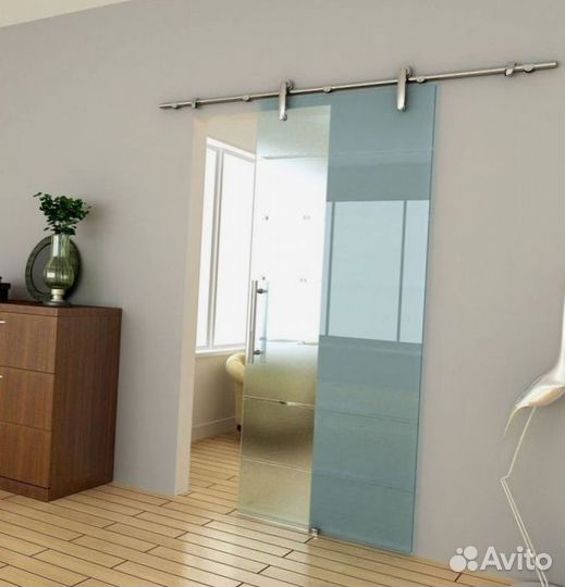 Стеклянная алюминиевая дверь