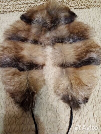 Меховой воротник горжетка меховой капюшон