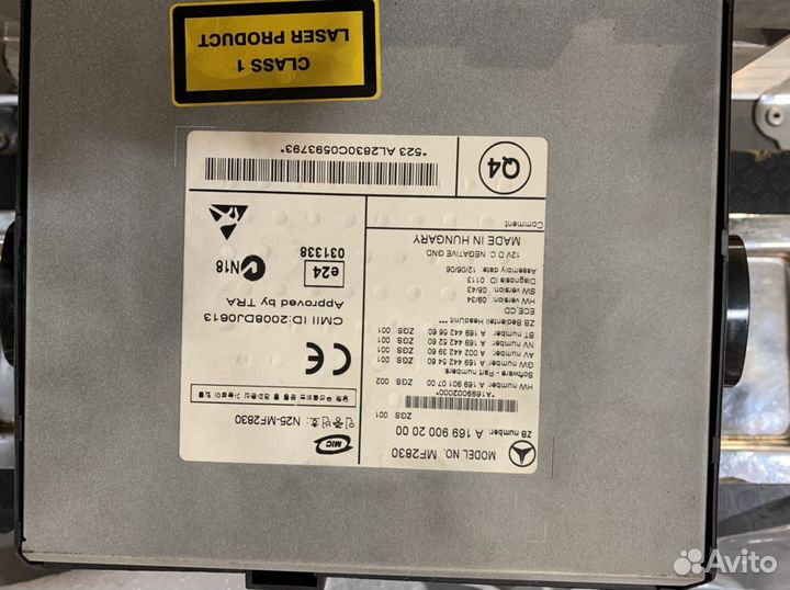 Mercedes mf2830 штатная магнитола 906/639