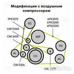 Ролик приводного ремня опорный trialli CM 5418