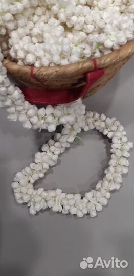 Цветы гирлянда для волос, для индийского танца