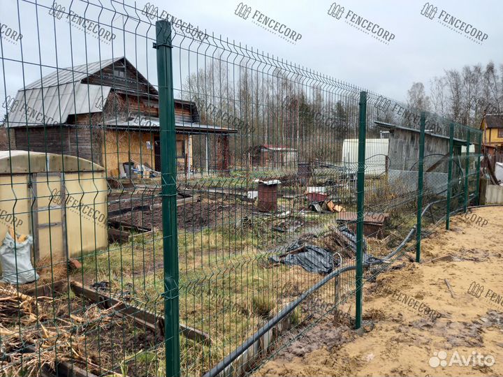 Забор из Гиттер 3Д 5 мм. 1.5 метра под ключ