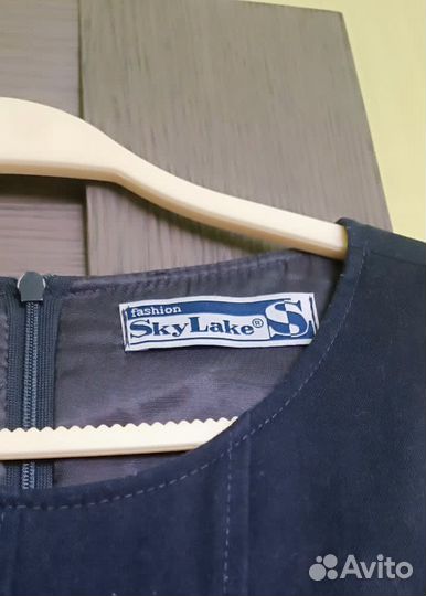 Сарафан школьный синий 140 рост