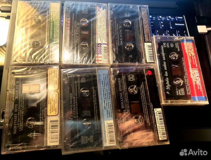 Аудио кассеты новые запечатанные с записью