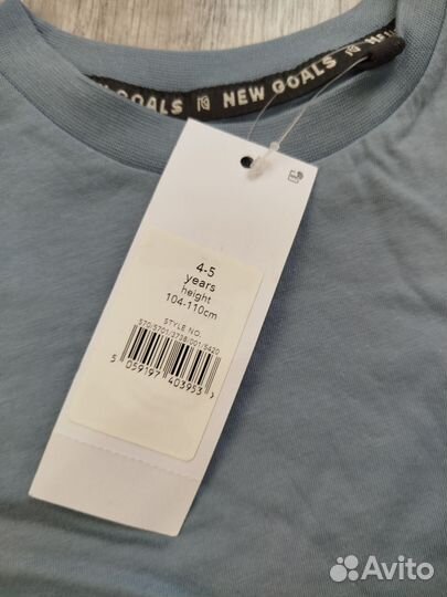 Новая футболка George 4/5 лет