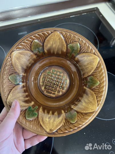 Тарелка Конаково «Подсолнухи» СССР