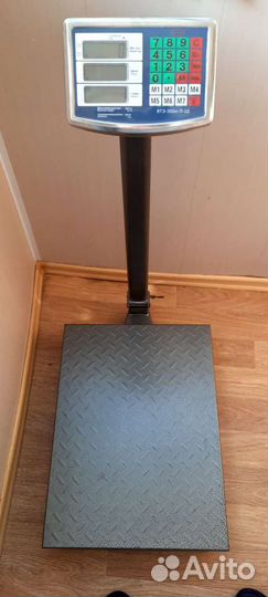Весы платформенные увеличенные напольные 300 кг
