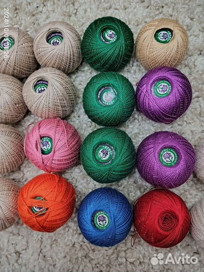 Пряжа для вязания ирис 22 штуки+пасма