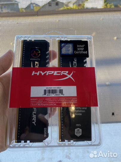 Оперативная память ddr4 hyperx fury 16gb