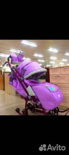 Новые Санки коляска ника 7-4