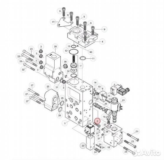 5045110 клапан Komatsu Forest C144