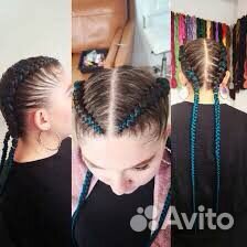 Плетение африканских и французских косичек