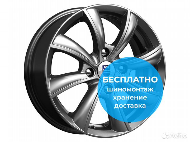 R15 4x100 6J ET50 D60,1 K&K Бриз (кс611) Дарк плат