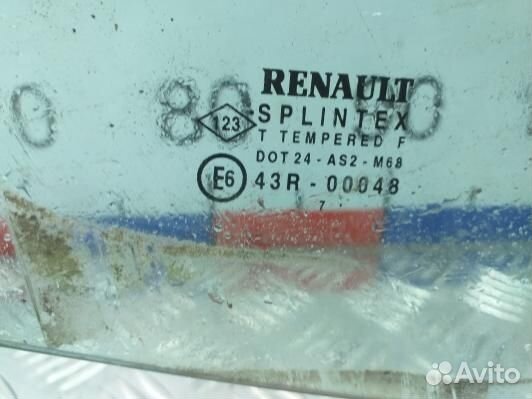 Стекло двери передней правой renault clio 2 (4BE04