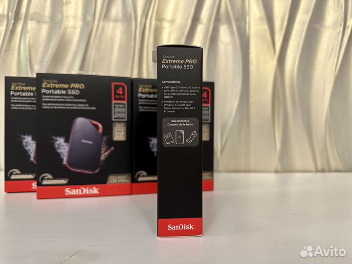 Внешний Sandisk 4TB Extreme PRO Portable SSD V2
