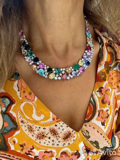 Колье Самоцветы