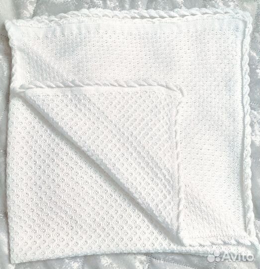 Плед детский вязаный