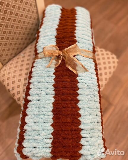 Плед вязаный
