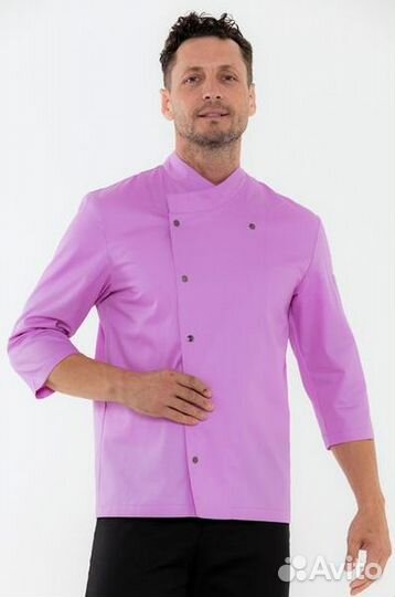 Чёрный китель поварской мужской