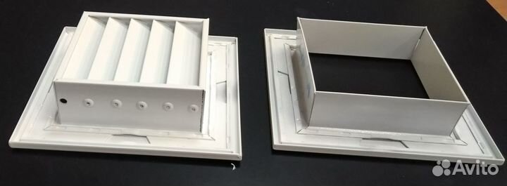 Решетка вентиляционная переточная рп 100*100 мм