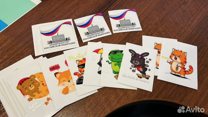 Печать наклеек и стикеров, оптовикам скидки