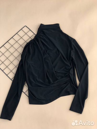 Водолазка женская чёрная летняя 42-44