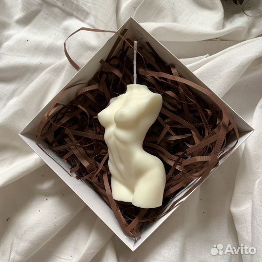 Подарочный набор мыло и свеча ручной работы