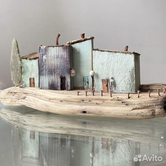 Декор из дерева driftwood настольная композиция