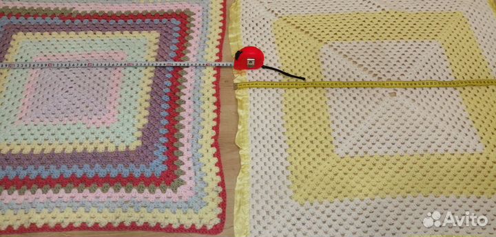 Пледы вязаные(2шт)