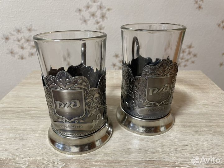 Подстаканник и стакан ржд