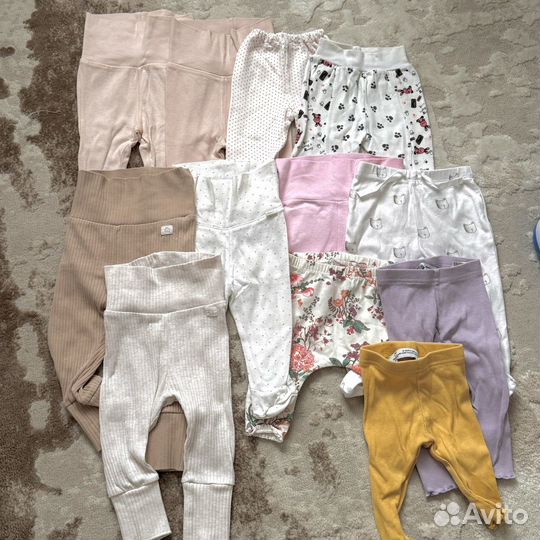 Пакет одежды на девочку 56 62 68