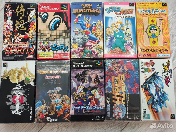 Коробочные картриджи Super Famicom, Famicom