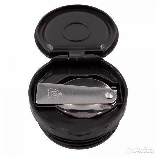 Термос 0.8л с широким горлом и сумкой (оливковый)