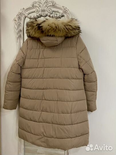 Пуховик Парка Куртка зимняя удлиненная дутая 48