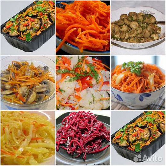 Салаты по корейски