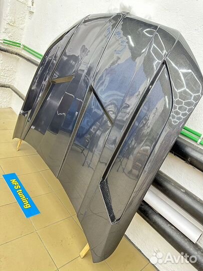 Карбоновый капот на BMW X5 G05 X6 G06 карбон