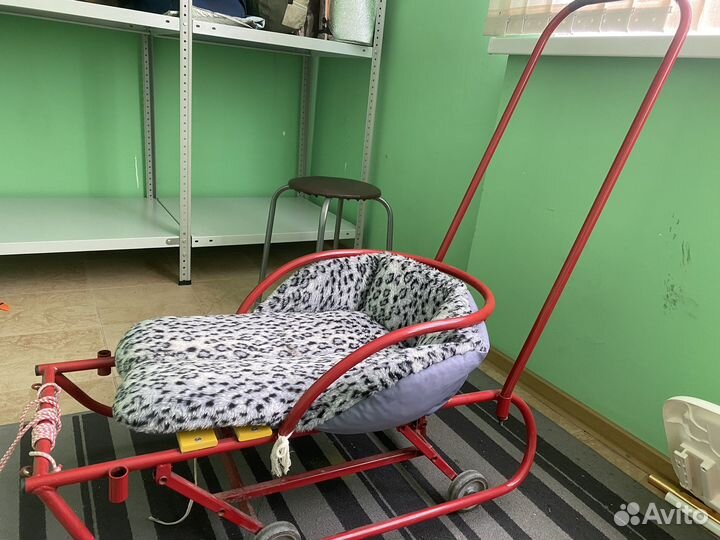 Детские санки с колесами