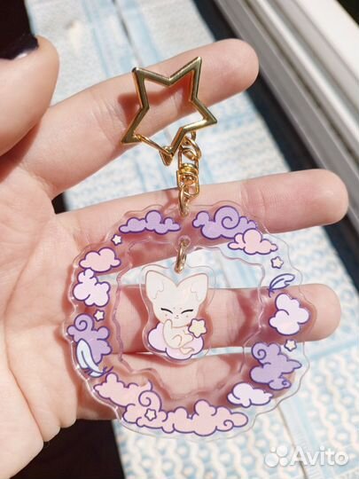 Акриловые брелки авторские мерч