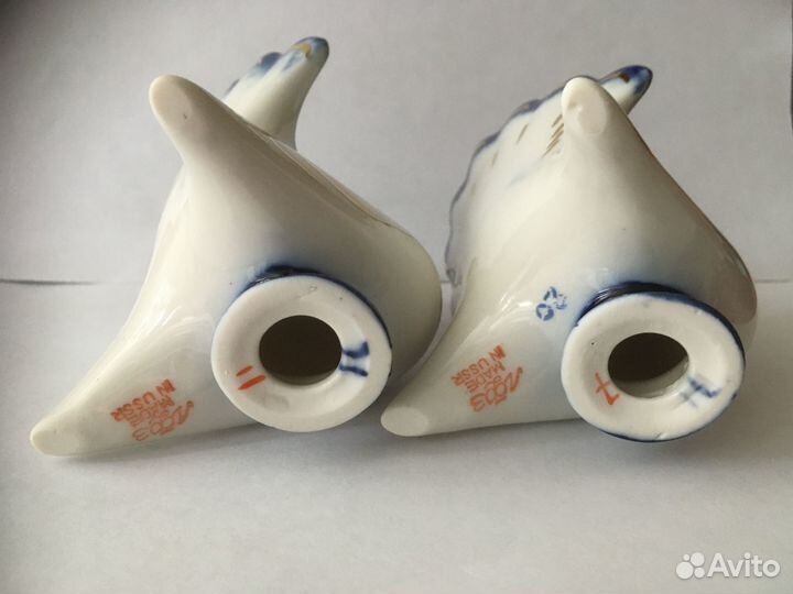 Солонки-перечницы «Индюк»лфз,фарфор СССР