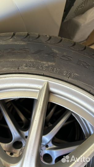 Литые диски r17 Mercedes с резиной Pirelli 225/45