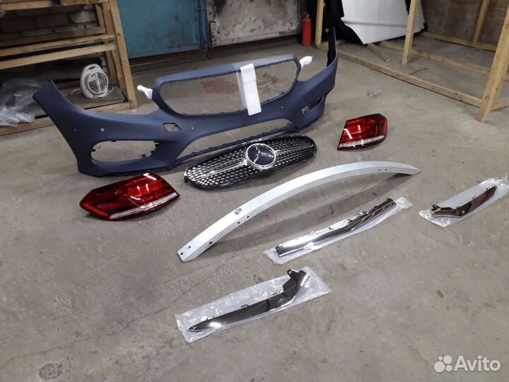 Бампер mercedes w212 AMG lift