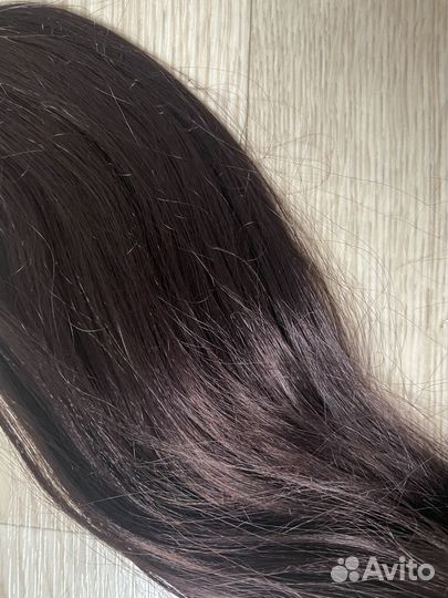 Хвост из натуральных волос