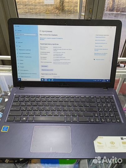 Ноутбук asus X543U intel pentium