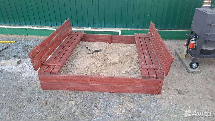 Песочница с крышкой 1500х1500мм