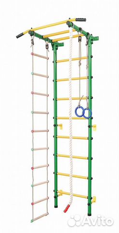 Шведская стенка barfits Детский квадратик 2.0 зел