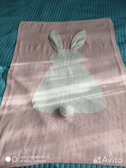 Плед детский вязаный хлопок