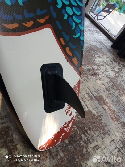 Премиальный Сапборд Синий дракон 384 x 84 см